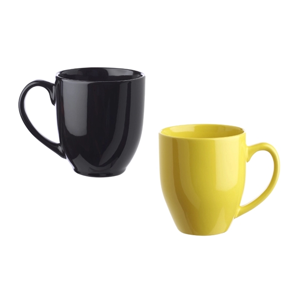 Glossy bistro mug with 16 oz. capacity with silkscreen imprint... from ASI 37218 Athena Promo (tm)