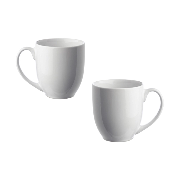 Glossy bistro mug with 16 oz. capacity with silkscreen imprint... from ASI 37218 Athena Promo (tm)