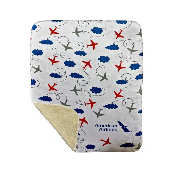 30"x40" Mink Sherpa blanket with full-coverage full color print.... from ASI 90859 Tempo Industries Inc / Tempo Tempoline