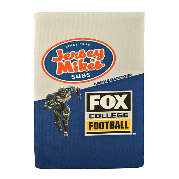 These 11" x 18" rally towels are great giveaway items.... from ASI 90859 Tempo Industries Inc