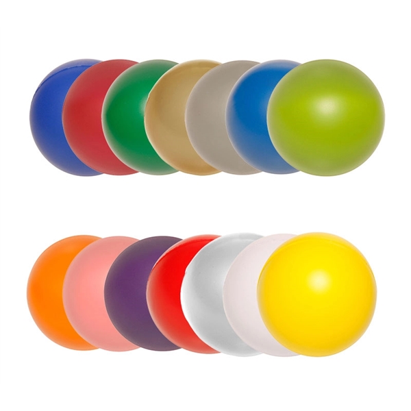 Foam stress reliever ball plus free 1 color silkscreen imprint on... from ASI 37218 Athena Promo (tm)