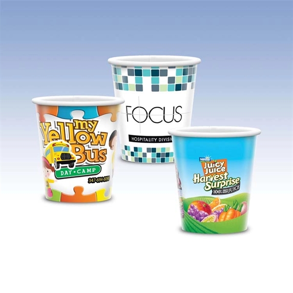 9 oz-Recycled Paper Cold Cup with Hi-Definition Full Color Imprint, Made... from ASI 49716 Digispec & CounterPoint