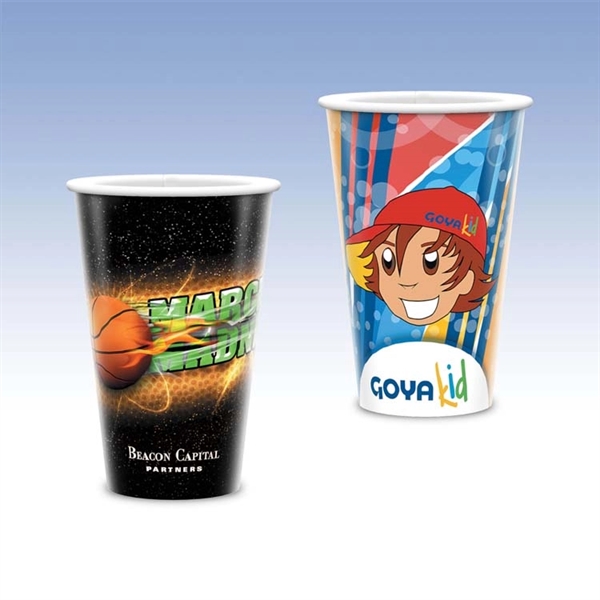 16 oz-Recycled Cold Paper Cup with Hi-Definition Full Color Imprint, Made... from ASI 49716 Digispec & CounterPoint