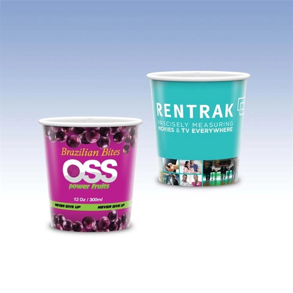 12 oz-Recycled Hot Paper Cups-Paper Container with Hi-Definition Full Color Imprint,... from ASI 49716 Digispec & CounterPoint
