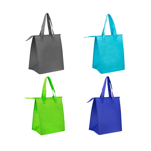 Insulated tote bag with zipper plus free 1 color silkscreen imprint... from ASI 37218 Athena Promo (tm)