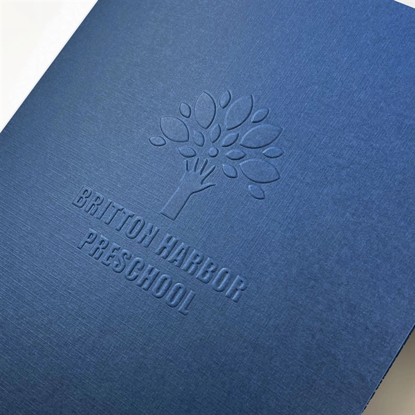 Group D Premium Linen blind embossed with standard business card slots.... from ASI 32050 Admore / Admore®