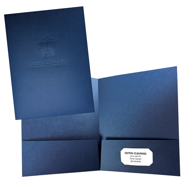 Group D Premium Linen blind debossed with standard business card slots.... from ASI 32050 Admore / Admore®