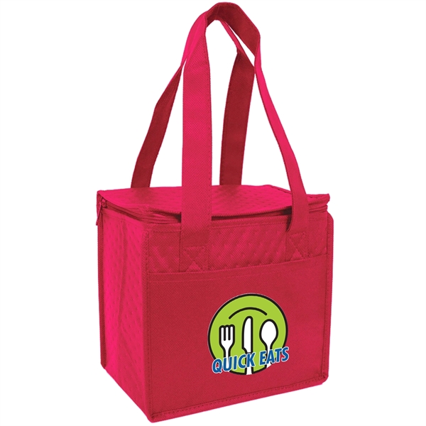 9" x 8" x 6" non-woven polypropylene cooler bag with foil... from ASI 37980 Bagworld