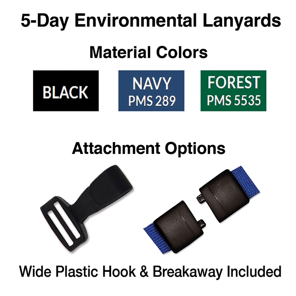 Sustainable custom silkscreen lanyard is strong and durable, yet comfortable enough... from ASI 79898 Promovision / PROMOVISION