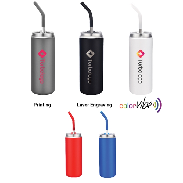 20 oz SipTek Vacuum Tumbler with Straw... from ASI 99030 Zipline / Zipline®