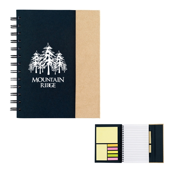 Spiral notebook with sticky notes and flags.... from ASI 61125 Hit Promotional Products / Hit®