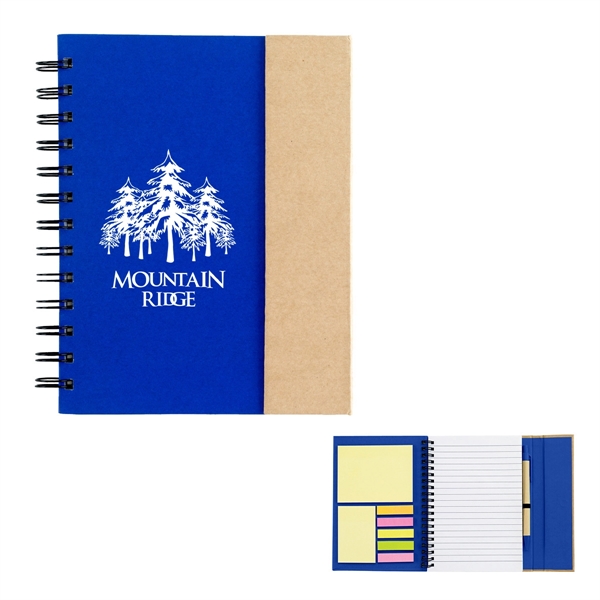 Spiral notebook with sticky notes and flags.... from ASI 61125 Hit Promotional Products / Hit®