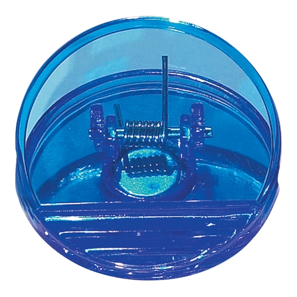 Round shape clip, spring loaded hinge and magnet on back side.... from ASI 61125 Hit Promotional Products / Hit®