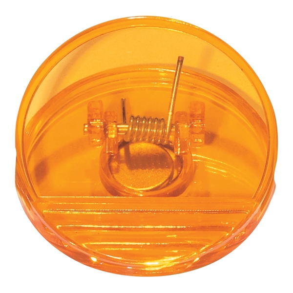 Round shape clip, spring loaded hinge and magnet on back side.... from ASI 61125 Hit Promotional Products / Hit®