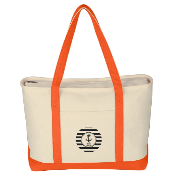 Large Heavy Cotton Canvas Boat Tote.  24 oz. Canvas. ... from ASI 61125 Hit Promotional Products / Hit®