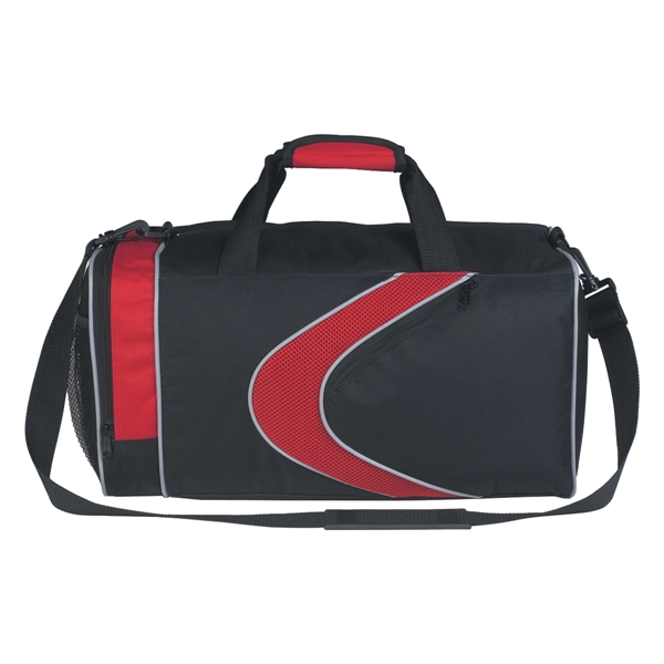 Sports duffel bag with top zippered compartment and shoulder strap.... from ASI 61125 Hit Promotional Products / Hit®