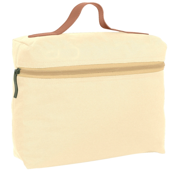 Bag with zipper and leatherette handle, made of 300 Denier Polyester.... from ASI 61125 Hit Promotional Products / Hit®