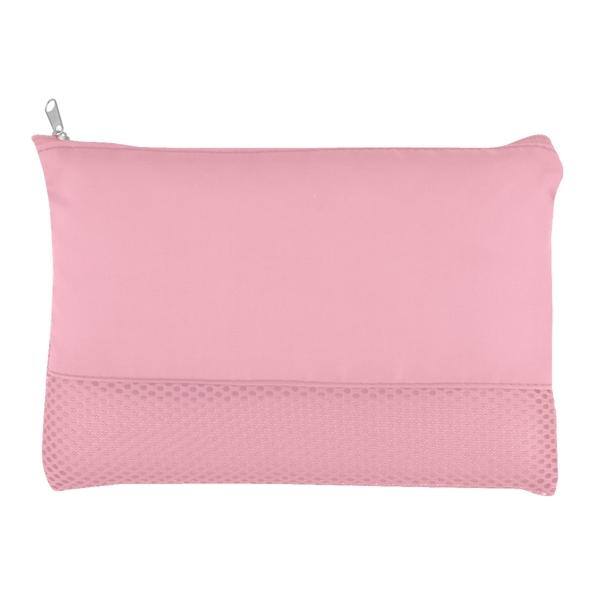 Mesh vanity bag with main zippered compartment.... from ASI 61125 Hit Promotional Products / Hit®