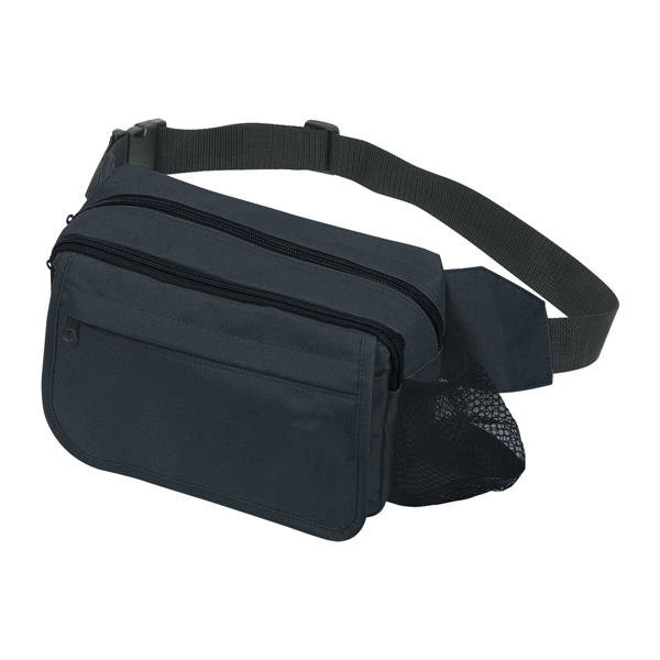 Fanny pack, 600 Denier Polyester with side mesh pocket for water... from ASI 61125 Hit Promotional Products / Hit®
