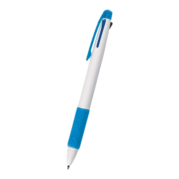 3 in 1 pen has three ink colors and a rubber... from ASI 61125 Hit Promotional Products / Hit®