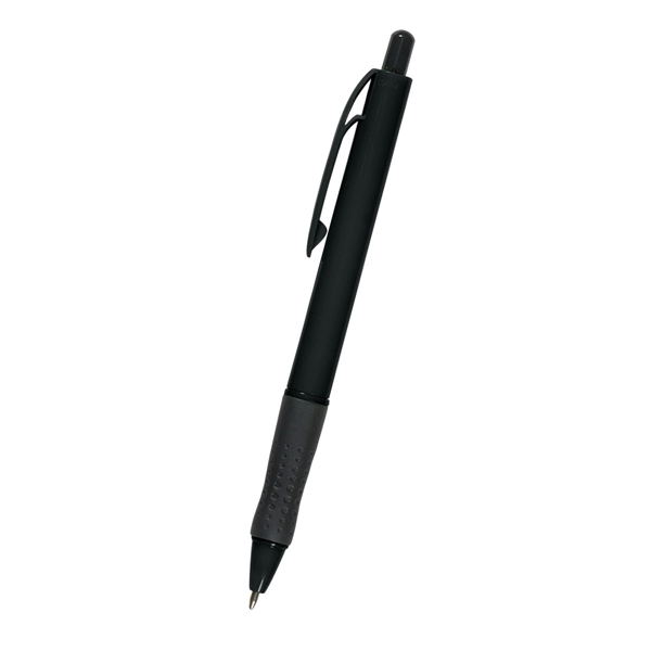Plunger action pen rubber grip pen.... from ASI 61125 Hit Promotional Products / Hit®