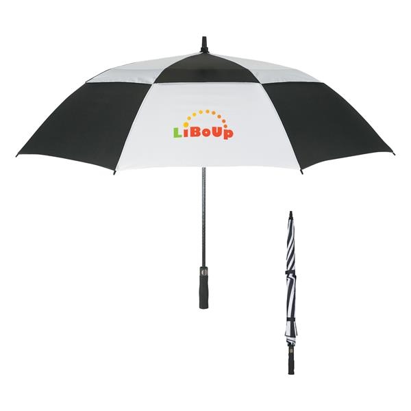 Vented, windproof 58" arc umbrella... from ASI 61125 Hit Promotional Products / Hit®