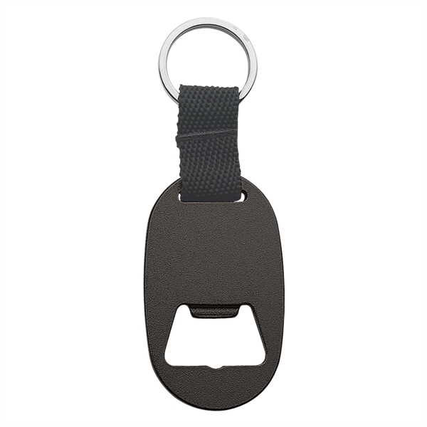 Metal Key Tag with Bottle Opener with Strap And Split Ring.... from ASI 61125 Hit Promotional Products / Hit®