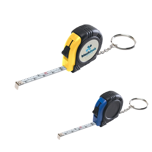 Rubber tape measure key tag, 39" retractable steel tape.... from ASI 61125 Hit Promotional Products / Hit®