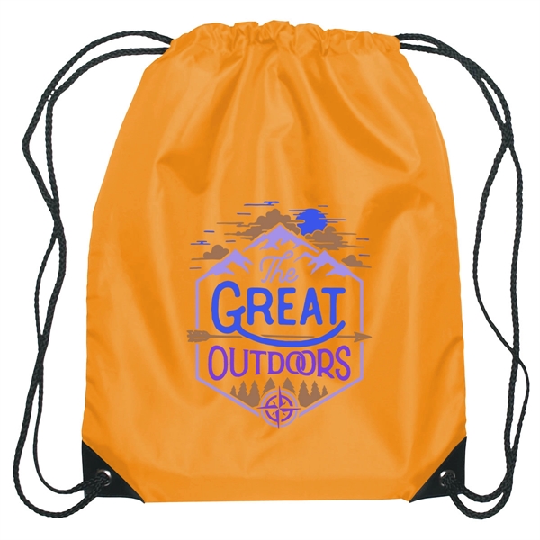 Small sports pack with polyester drawstring.... from ASI 61125 Hit Promotional Products / Hit®