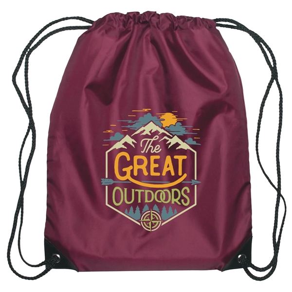 Small sports pack with polyester drawstring.... from ASI 61125 Hit Promotional Products / Hit®
