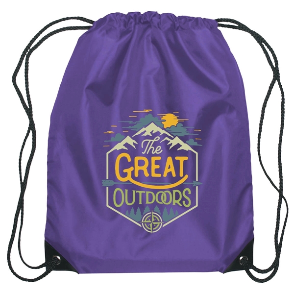 Small sports pack with polyester drawstring.... from ASI 61125 Hit Promotional Products / Hit®