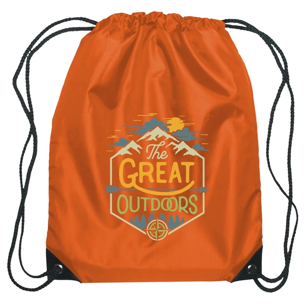 Small sports pack with polyester drawstring.... from ASI 61125 Hit Promotional Products / Hit®