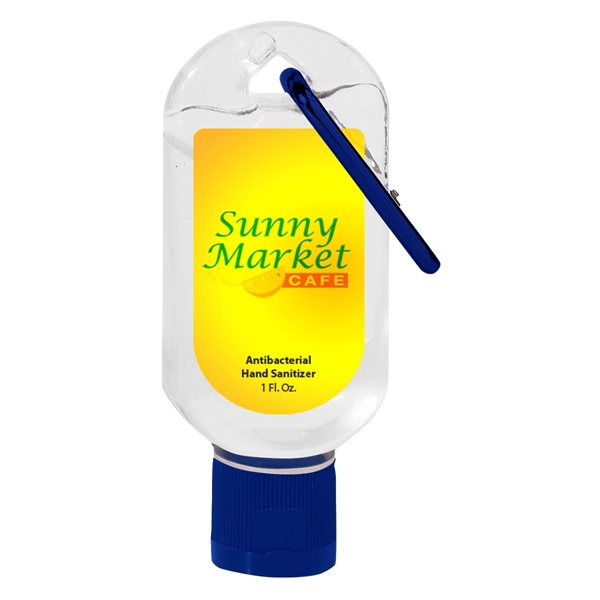 1 oz. Hand Sanitizer with Carabiner.  Lightly Scented.... from ASI 61125 Hit Promotional Products / Hit®