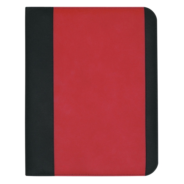 Non woven large padfolio with 8 1/2" x 11" writing pad... from ASI 61125 Hit Promotional Products / Hit®