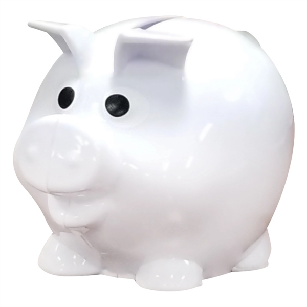 Plastic bank with removable plug for coin retrieval.... from ASI 61125 Hit Promotional Products / Hit®