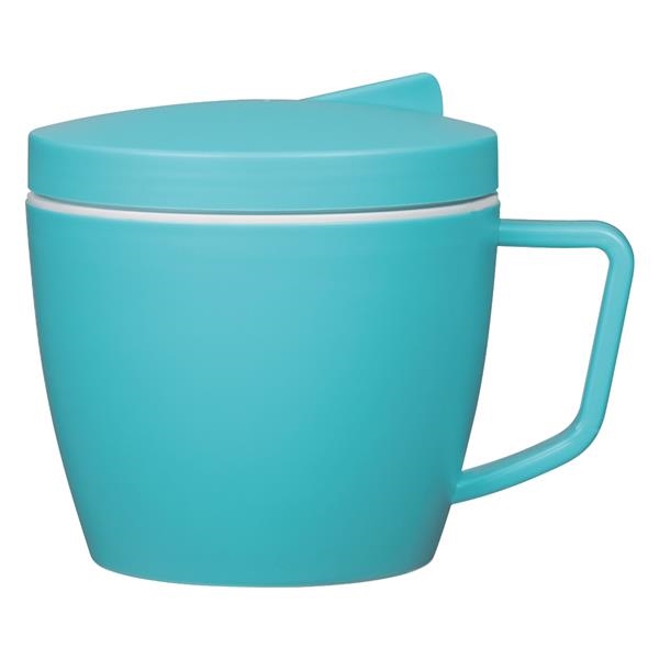 14 oz. Thermal Mug with Spoon and Fork Set keeps food... from ASI 61125 Hit Promotional Products / Hit®