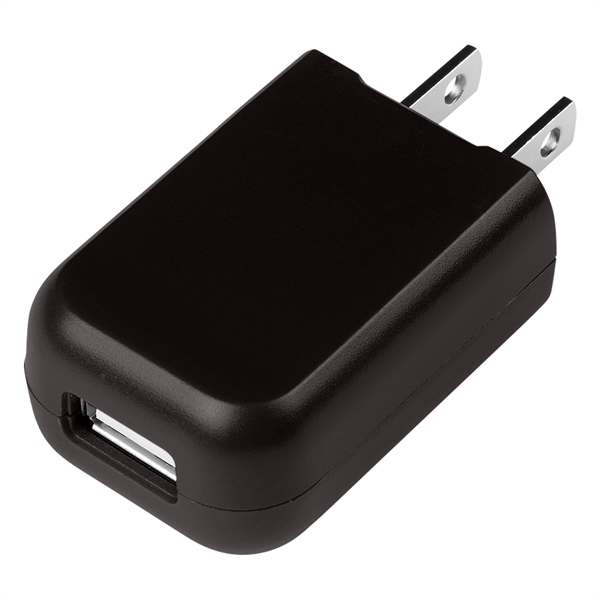 Rectangular UL Listed USB A/C Adapter charges fast and efficiently at... from ASI 61125 Hit Promotional Products / Hit®