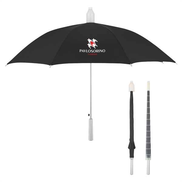 Automatic open umbrella with plastic collapsible cover.... from ASI 61125 Hit Promotional Products / Hit®