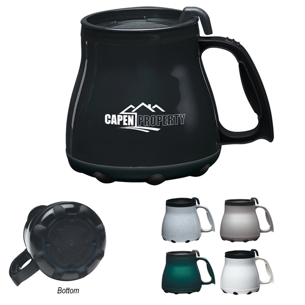 16 Oz. Low Rider Desk Mug. Double Wall Construction For Insulation... from ASI 61125 Hit Promotional Products / Hit®