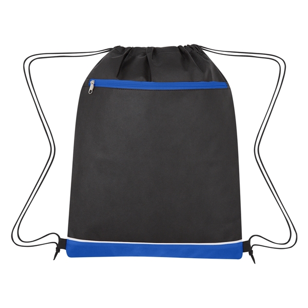 Drawstring bag made from 80-gram laminated non-woven, coated water-resistant polypropylene... from ASI 61125 Hit Promotional Products / Hit®