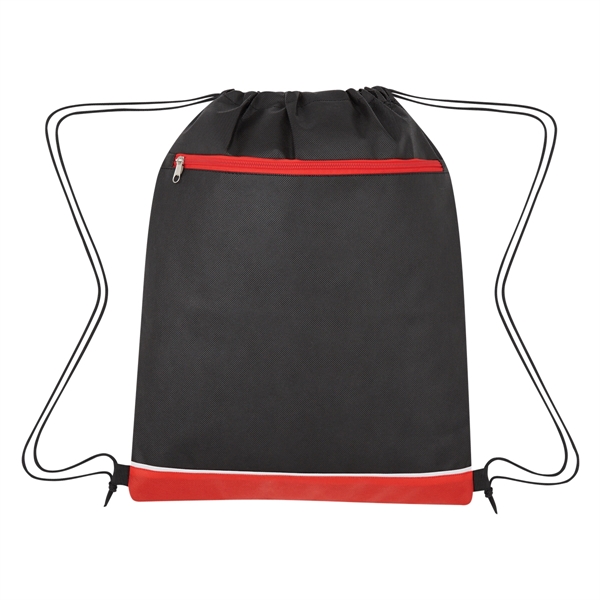 Drawstring bag made from 80-gram laminated non-woven, coated water-resistant polypropylene... from ASI 61125 Hit Promotional Products / Hit®