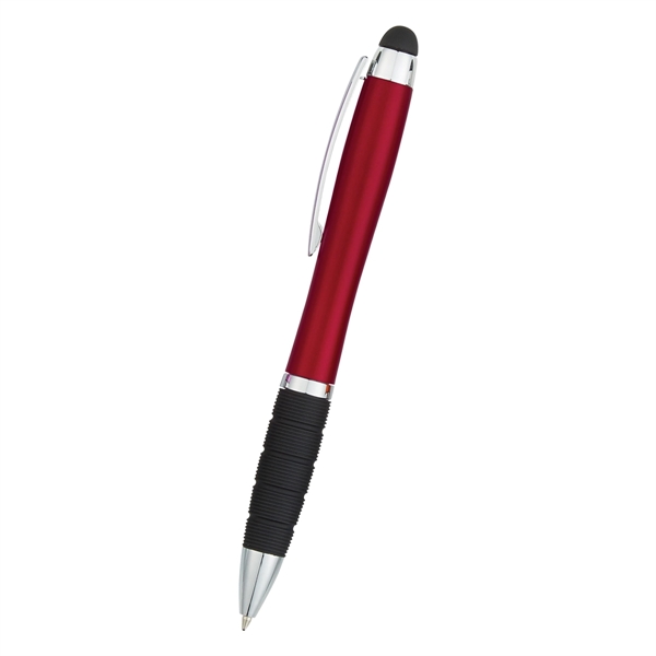 Twist-action pen with a light, stylus, and rubber grip for better... from ASI 61125 Hit Promotional Products / Hit®