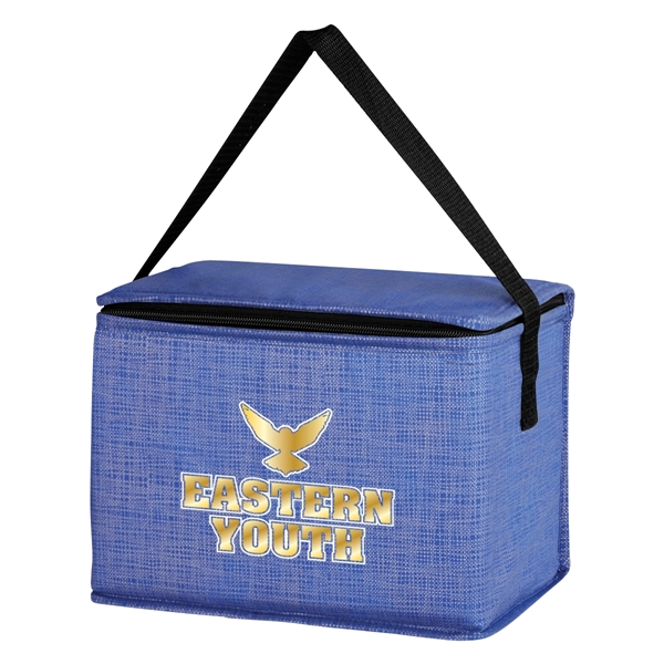 Nonwoven polypropylene lunch bag with foam insulation, zippered main compartment and... from ASI 61125 Hit Promotional Products / Hit®