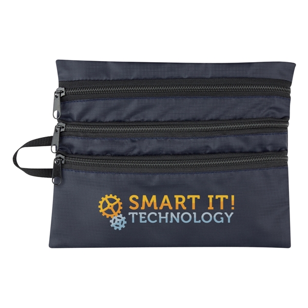Travel bag made of polyester ripstop that measures 9" x 7"... from ASI 61125 Hit Promotional Products / Hit®