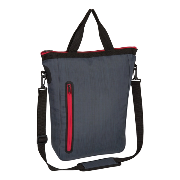 300 denier nylon and lattice polyester water-resistant bag with detachable/adjustable padded... from ASI 61125 Hit Promotional Products / Hit®
