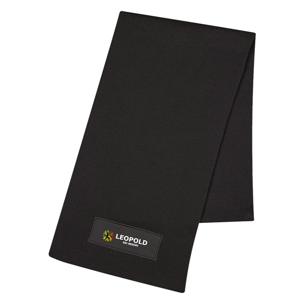 100% acrylic knit scarf measuring 66"L x 10"W with a cotton... from ASI 61125 Hit Promotional Products / Hit®