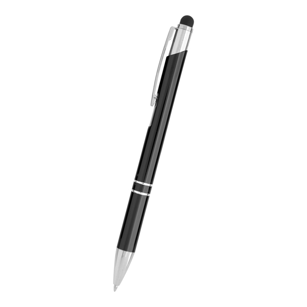 Plunger-action stylus pen made of aluminum and available in six colors.... from ASI 61125 Hit Promotional Products / Hit®