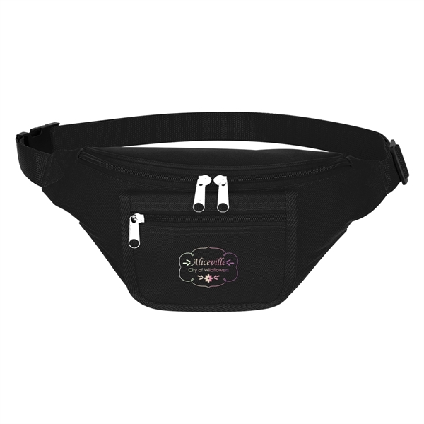 600 denier polyester fanny pack with an adjustable waist strap, zippered... from ASI 61125 Hit Promotional Products / Hit®