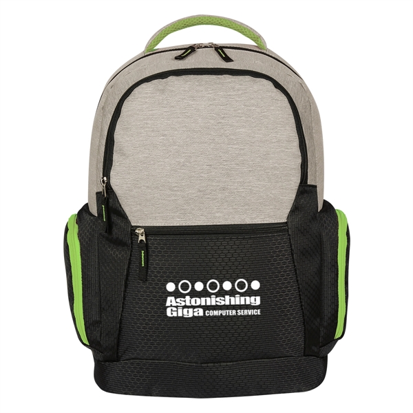 Backpack with space for a 17" laptop, multiple pockets, an air... from ASI 61125 Hit Promotional Products / Hit®