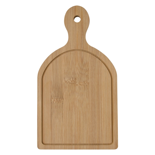 Lightweight bamboo cutting board measuring 9 7/8" x 5 1/2" with... from ASI 61125 Hit Promotional Products / Hit®